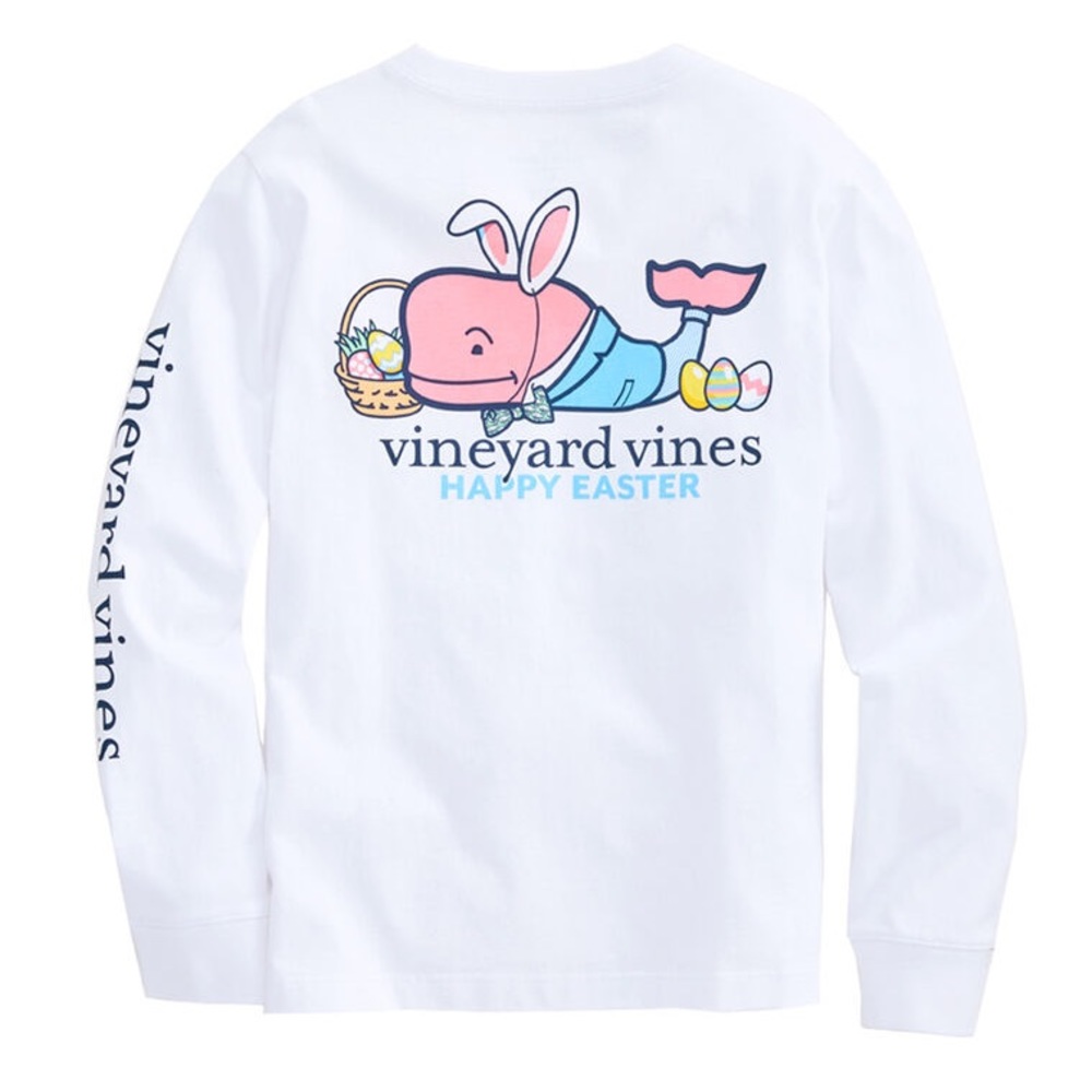 Vineyard Vines Long Sleeve Easter Whale T-Shirt